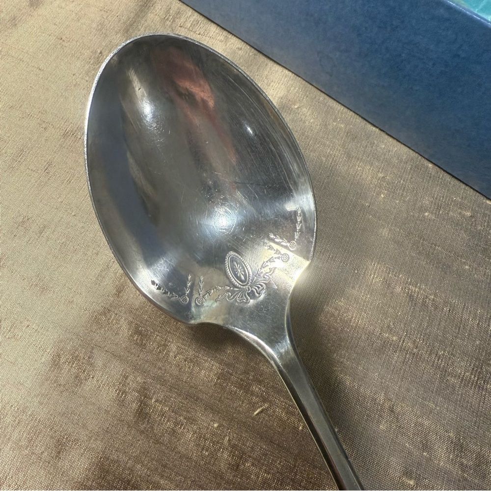 Community Plate Elegant Silver Serving Spoon